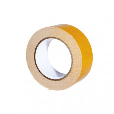Двухсторонняя клейкая лента PVC ткань 25м желтый
